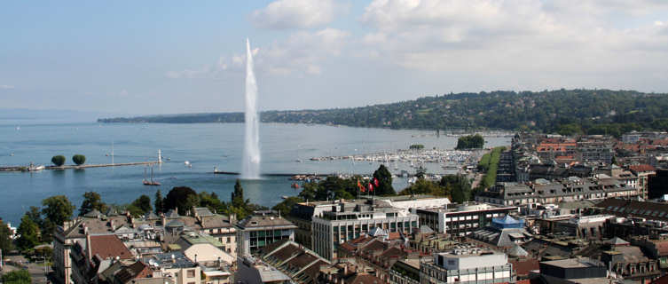 Jet d'eau on Lake Geneva