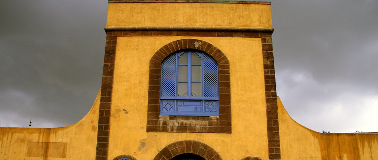 Sqala building (18th-century fortified bastion) of Cafe Maure, Casablanca