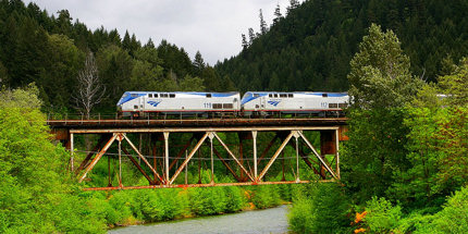 Take the Coast Starlight Amtrak train to LA and admire the views