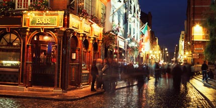Dublin at night