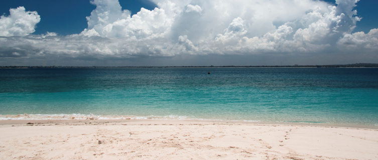 Wild sky over Dar es Salaam beach