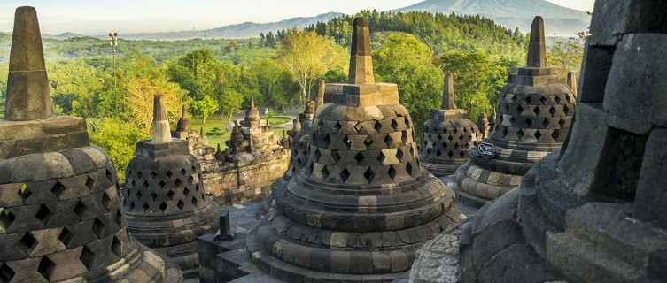 Borobudur, the world's largest Buddhist temple.