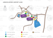 London Gatwick Airport map