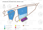 Strasbourg International Airport map