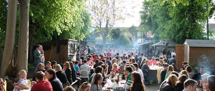 The Duke of Edinburgh's beer garden is gigantic