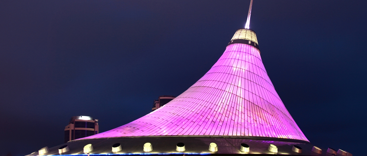 The Khan Shatyr shopping mall, designed by Norman Foster