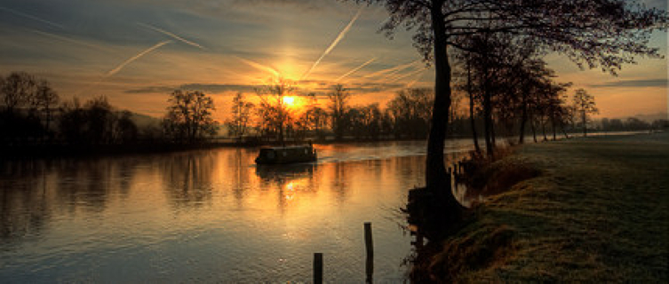 The River Thames near its source in Thames Head