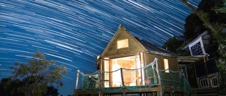 This eccentrically shaped hut is a great spot for stargazing