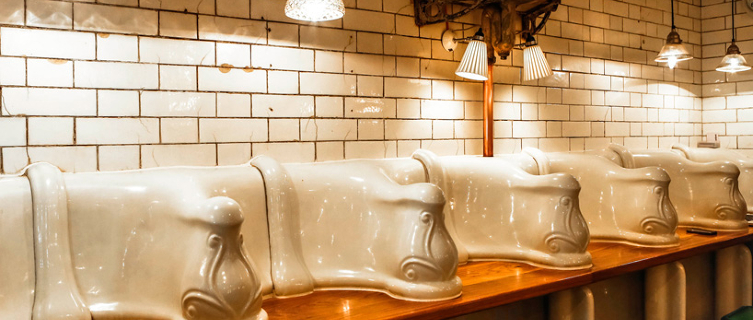 This toilet is clean enough to eat your dinner off - and some do