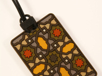 You won't lose your luggage with this colourful tag 