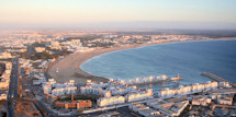 Sunbathe on the sands of bustling Agadir 