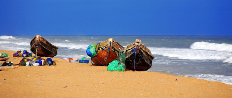 Benin fishing boats