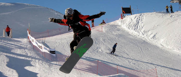 Boarder in Chamonix