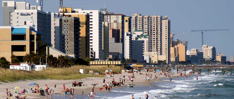 Enjoying the waves in South Carolina