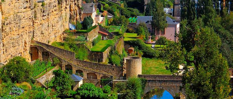 Lower Luxembourg City close to the fort
