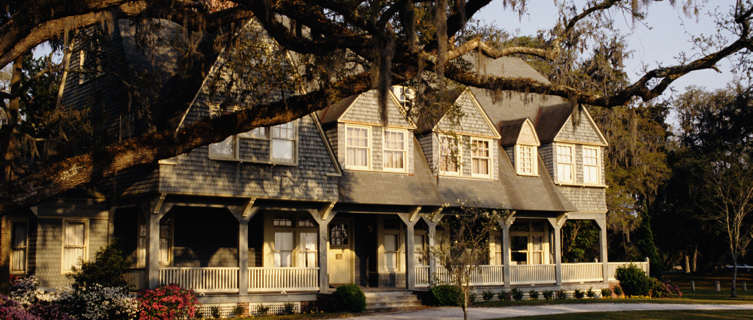 Plantation-style house on Jekyll Island, Georgia