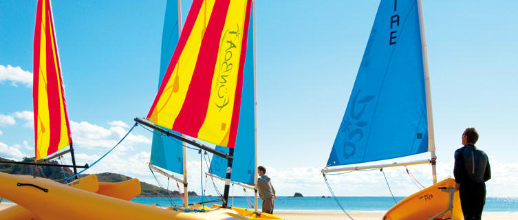 Sailing Dinghies, St Brelades Bay, Jersey