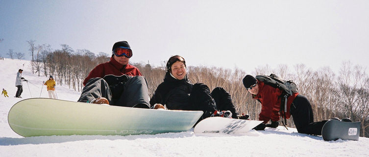 Snowboarding in Hakuba