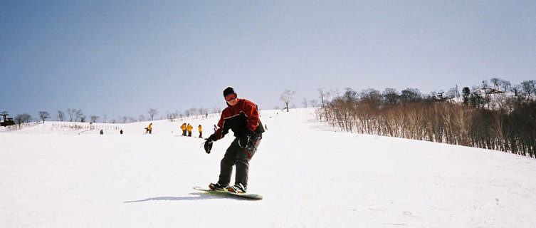Snowboarding in Hakuba
